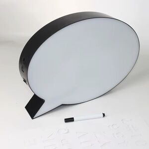 The DIY Light Up Handwriting Message Board Speech Bubble Light Box NWT